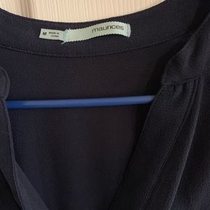 Navy chevron blouse, tunic/dress